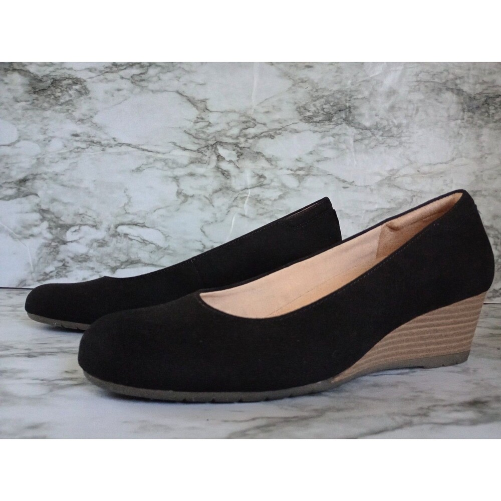 Dr. Scholls Be Flex Round Toe Wedge Pumps Shoes Size 9M